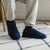 Sheepskin turn slipper - Navy Sat